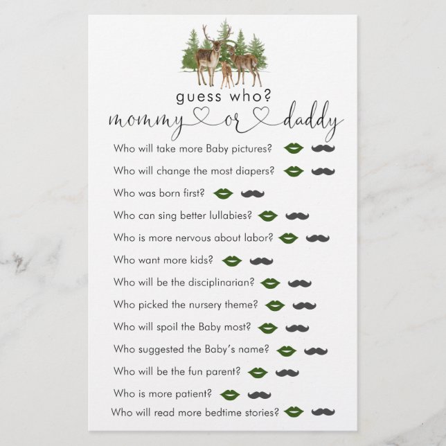 Querida, é frio lá fora, Chá de fraldas adivinha q (Frente)