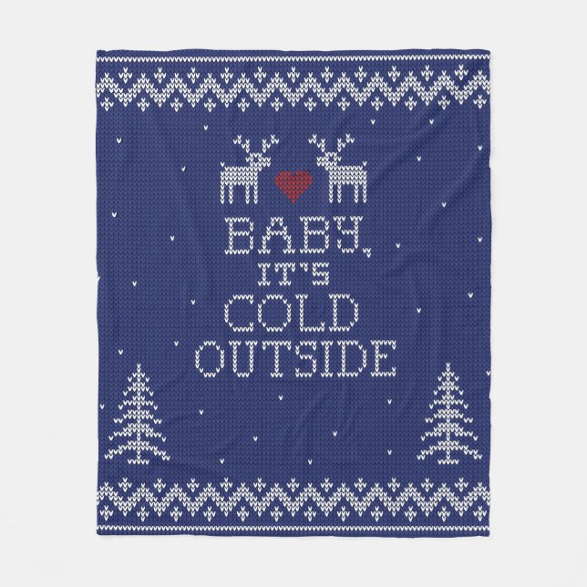 Querida, é um cobertor de suéter frio lá fora (Frente)