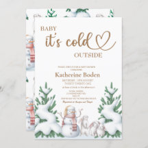 Querida, está frio fora do chá de fraldas