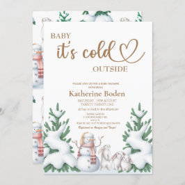 Querida, está frio fora do chá de fraldas