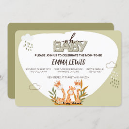 Querida Girafa, Convite para Chás de fraldas