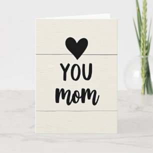 Querida Mãe Cartão de Amor Simples