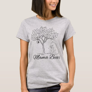 Querida Mãe e Cub Hugging T-Shirt