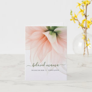 Querida Mamãe Cartão de Dia das Mães Floral 10cm x