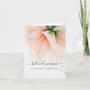 Querida Mamãe Cartão de Dia das Mães Floral 10cm x