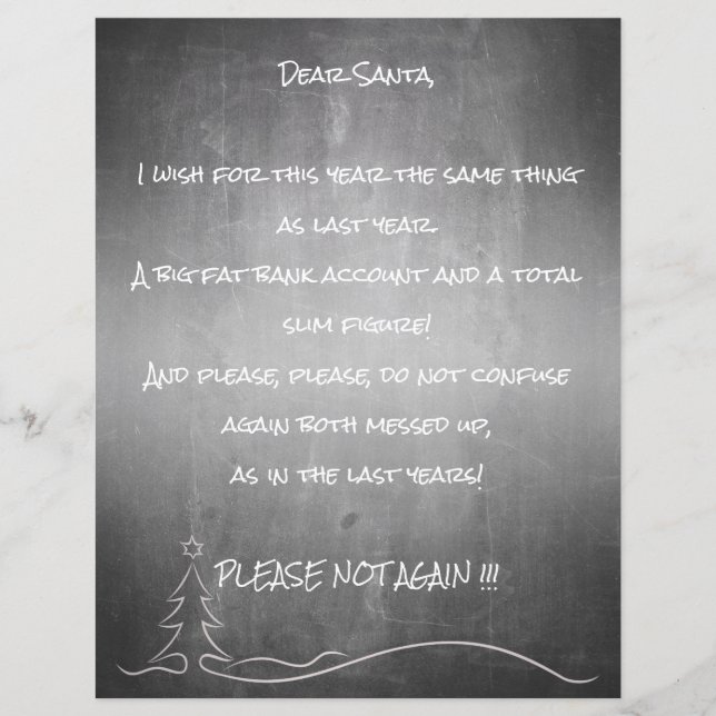 Querido bom Papai Noel (Frente)