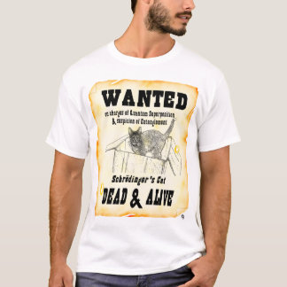 "QUERIDO: Camisa do gato de Schrodinger"