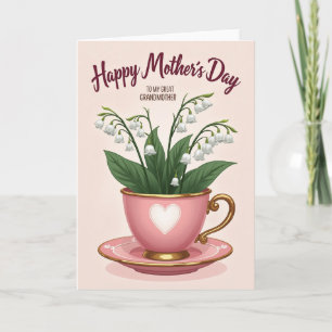 Querido Cartão de Flores do Dia das Mães