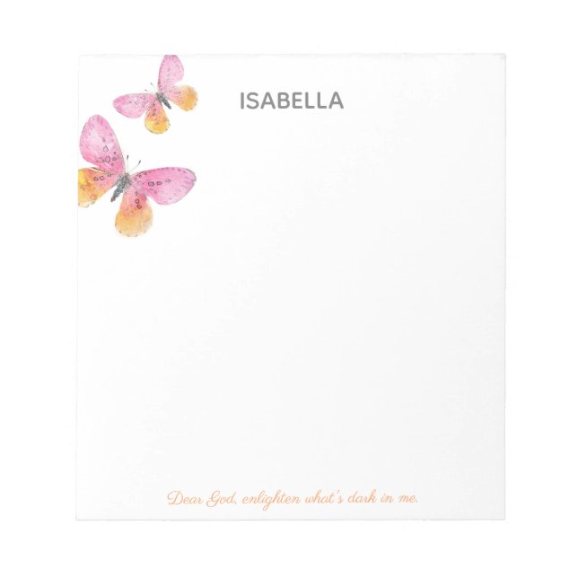 Querido Deus, esclareça o que é o Bloco de Notas d (Frente)