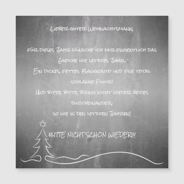 Querido Papai Noel (Frente)