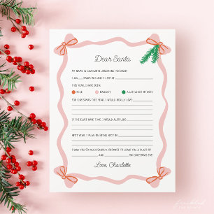 Querido Papai Noel Carta Caprichosa - Lista de Des
