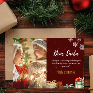Querido Papai Noel Cartão de Natal engraçado - Car
