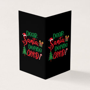 Querido Papai Noel Defina Bom Divertido Natal