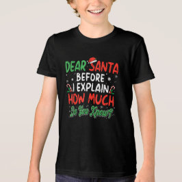 Querido Papai Noel Posso Explicar Camiseta Diverti