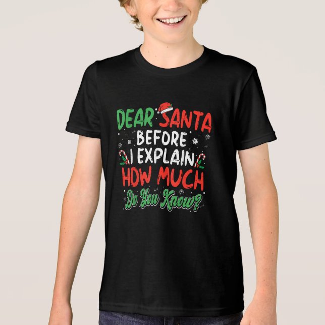 Querido Papai Noel Posso Explicar Camiseta Diverti (Frente)