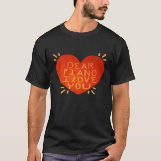 Querido piano, eu te amo camisa