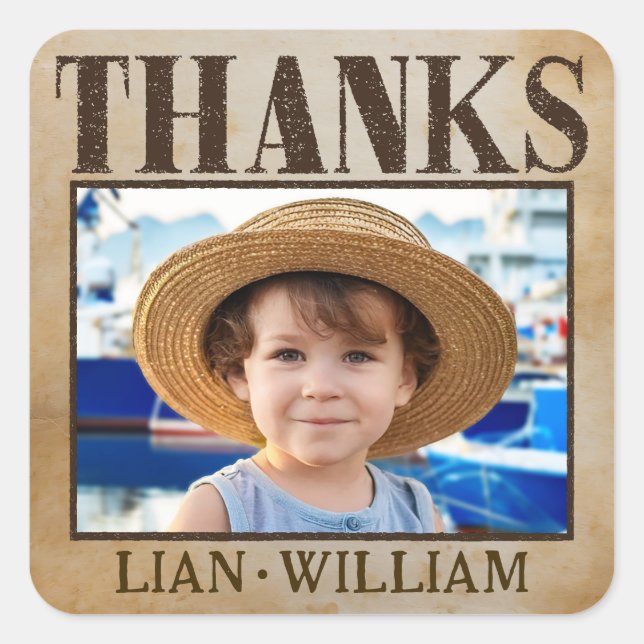 QUERIDO! Pirata os adesivos de obrigados de festa  (Frente)