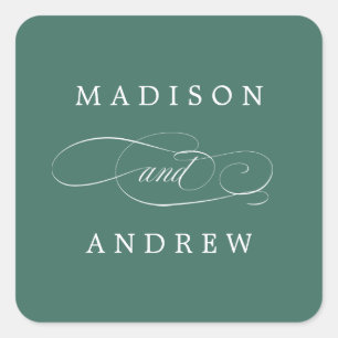 Queridos Adesivos de Casamento Personalizados