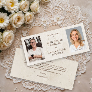 Queridos Falecidos Casal Foto Personalizada Obriga