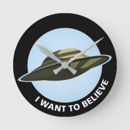 Quero Acreditar No Relógio De Parede Acrílico