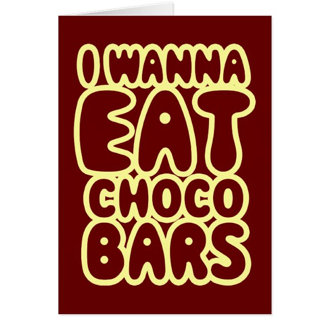 Quero Comer Cartão De Bares Choco (Frente)