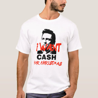 Quero Dinheiro para o Natal | Johnny Cash T-shirt
