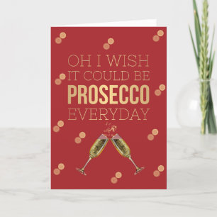 QUERO QUE SEJA UM CARTÃO DE NATAL DO PROSECCO