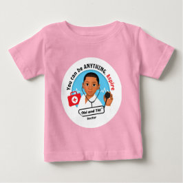 Quero ser uma camiseta Doutor - Baby Aspire