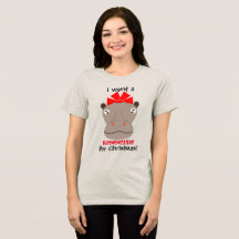 Quero um Hipopótamo para o Natal! Camiseta