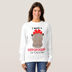 Quero um Hippopotamus para o Natal! Camisa de Suor