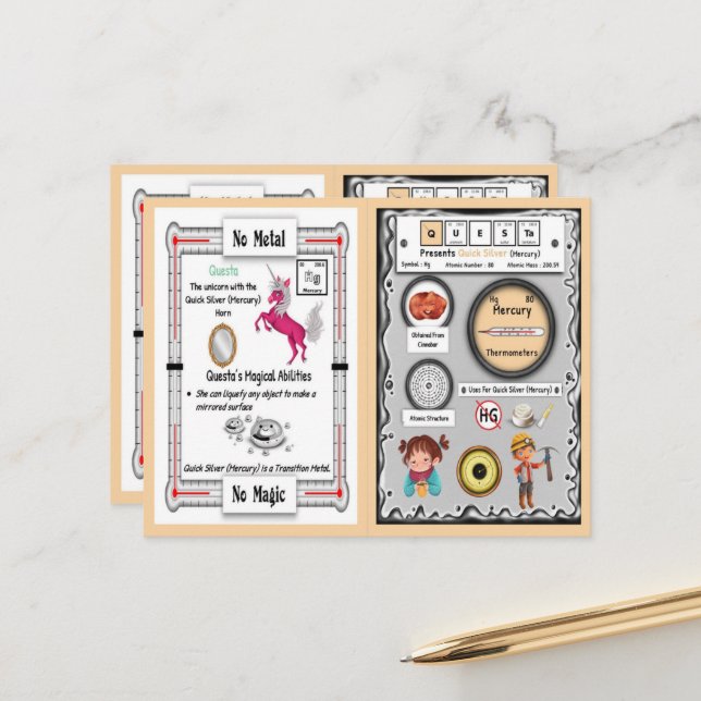 Questa - Cartão de Jogo Mercury Horn Unicorn (Frente/Verso In Situ)