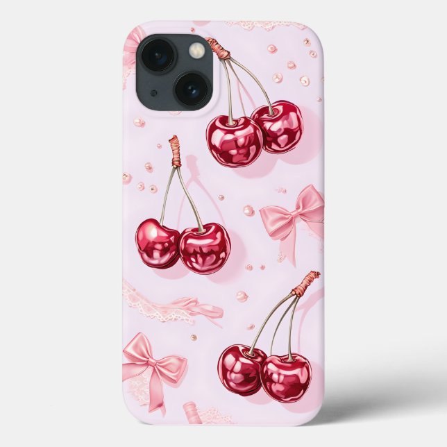 Quette Whimsical Cherries e Arcos rosa (Verso)