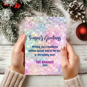 Qui iridescente rosa brilhante Natal novo