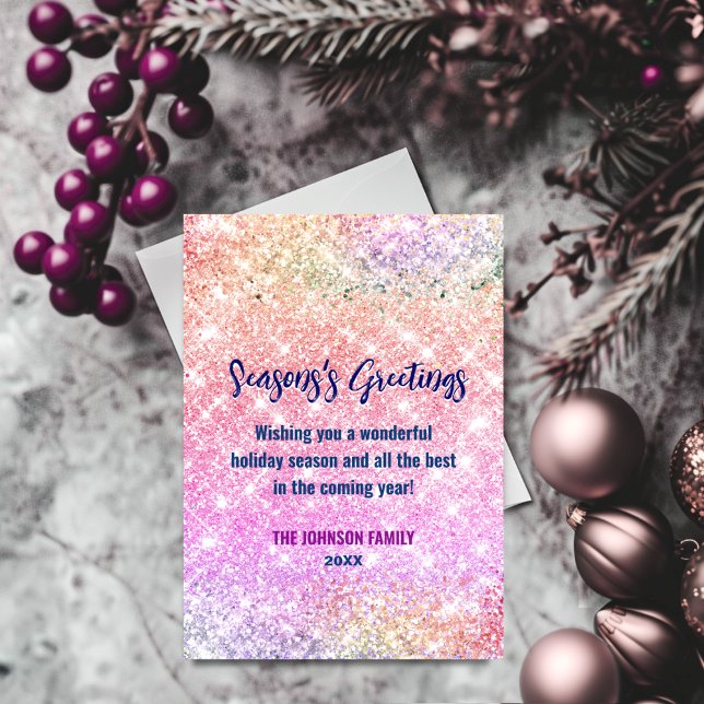 Quic iridescent ombre gliter Natal ano novo (Criador carregado)