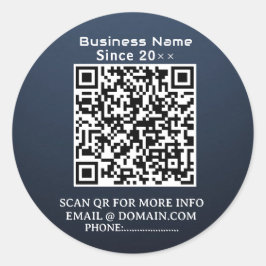 QuickConnect: Autocolante de código QR comercial