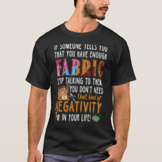 Quil Suficiente para Tecido Enfileirar Camisetas M