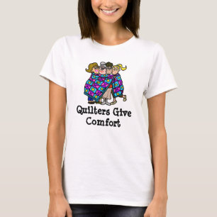 Quilters dá o t-shirt do conforto