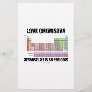 Química do amor porque a vida é tão periódica