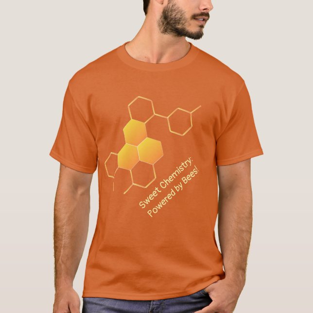 Química doce | Honeycomb Projetado para T-Shirt (Frente)