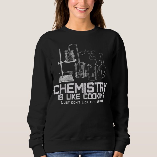 química é como camiseta cozinhar (Frente)