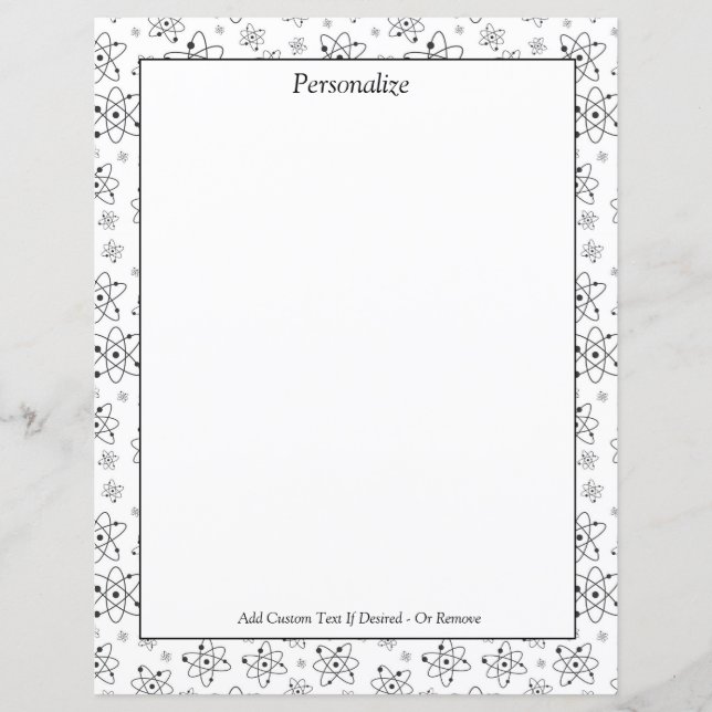 Química - Símbolo Atom Personalizar (Frente)