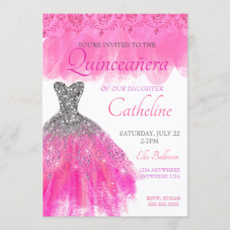 Quinceanera Convite Fuscia15
