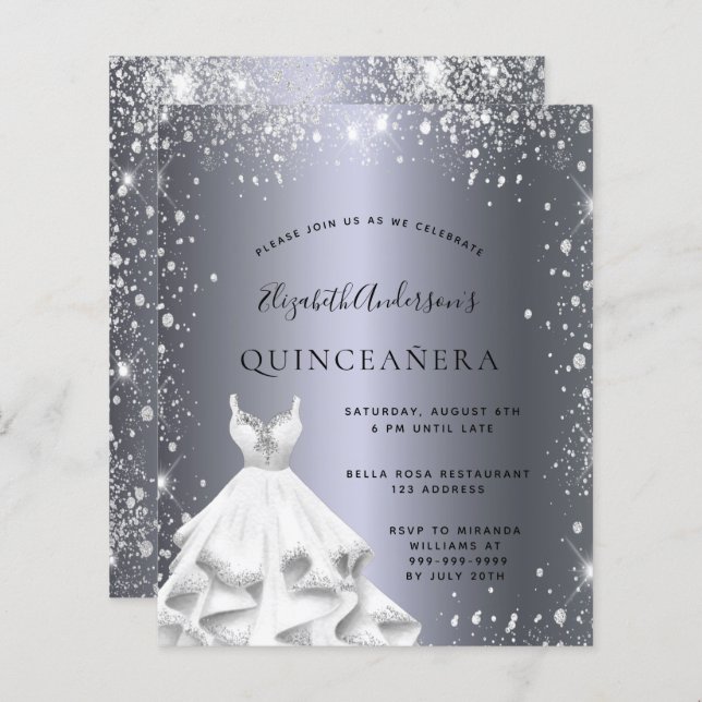 Quinceanera, convite para a relva (Frente/Verso)
