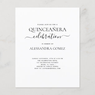 Quinceanera de orçamento simples
