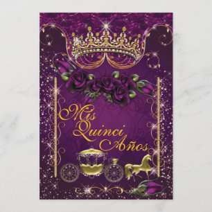 Quinceañera e convites de festas do doce 16