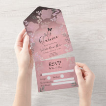 Quinceanera Floral Rosa-De-Gelo, Tudo Numa Invita