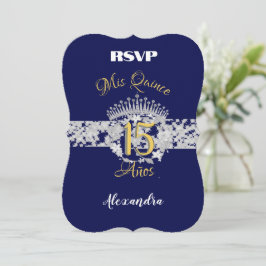 Quinceanera Marinho Silver Vintage Boho RSVP Espan