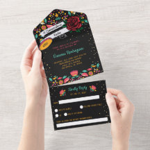 Quinceañera mexicana fiesta rosa vermelha floral m