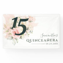 Quinceanera Pink Floral 15 Birthday Script