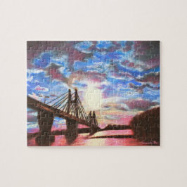 Quincy Bridge Sunset Quebra-cabeça